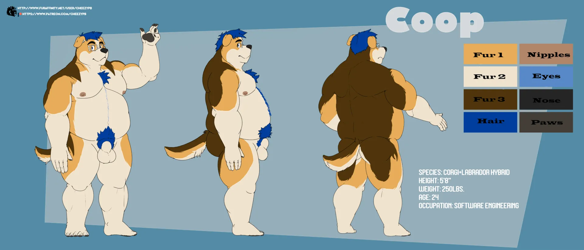 Cooper Ref Sheet (NSFW)