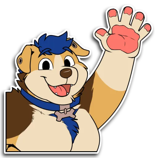 Cooper waving